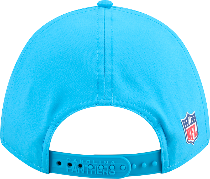 Men's Carolina Panthers New Era Teal 2025 NFL Sideline Heat 9FORTY M-Crown Adjustable Hat