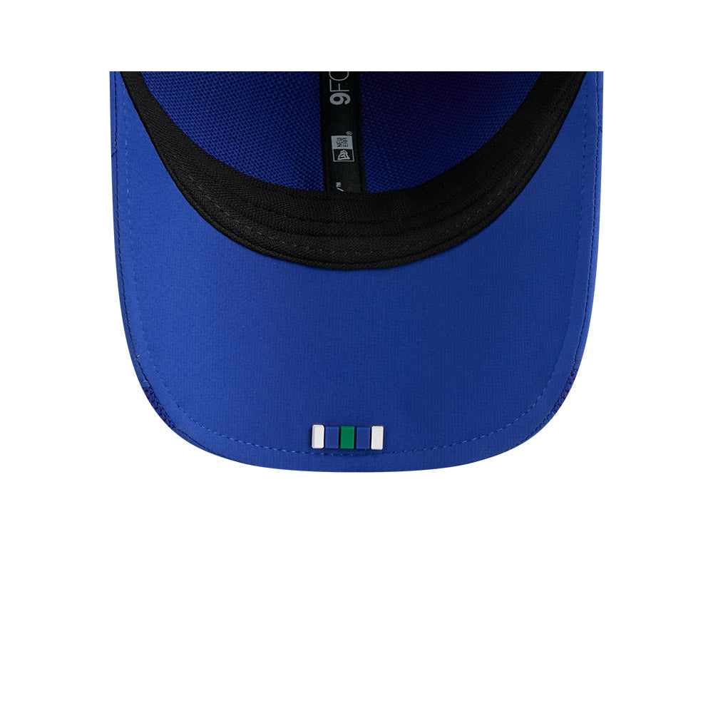 Men's Seattle Seahawks New Era Retro Logo Royal 2025 NFL Sideline Heat 9FORTY M-Crown Adjustable Hat