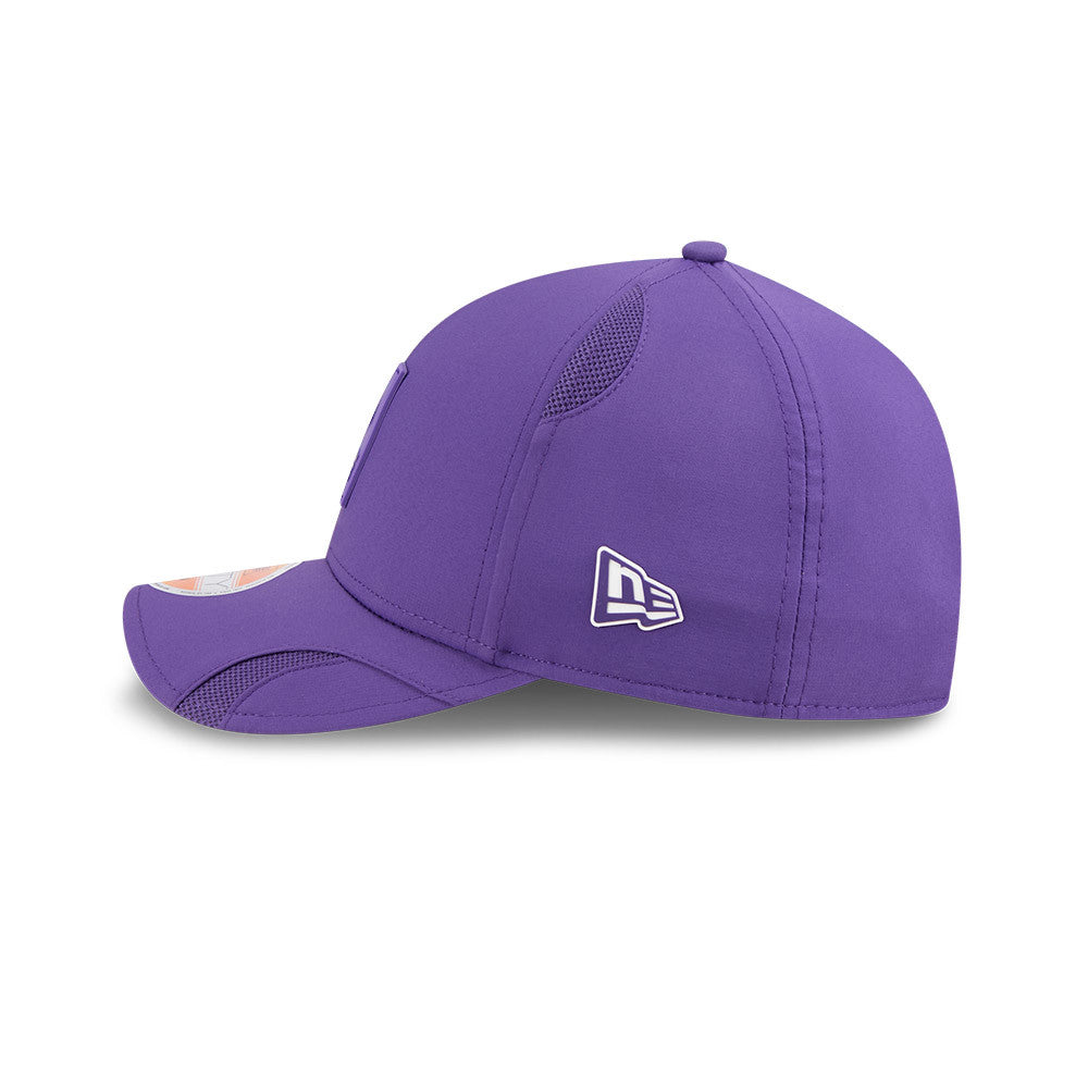 Men's Minnesota Vikings New Era Purple 2025 NFL Primary Logo Sideline Heat 9FORTY M-Crown Adjustable Hat
