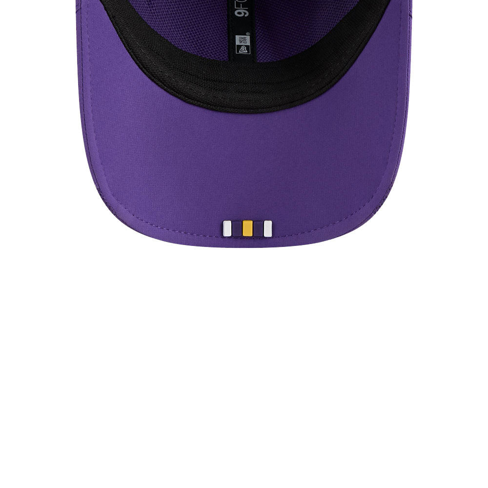 Men's Minnesota Vikings New Era Purple 2025 NFL Primary Logo Sideline Heat 9FORTY M-Crown Adjustable Hat