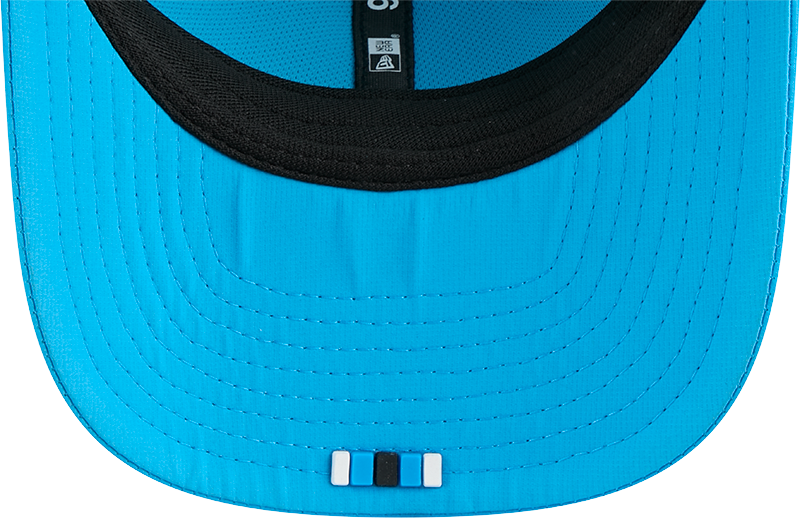 Men's Carolina Panthers New Era Teal 2025 Sideline 9SEVENTY Trucker Adjustable Hat