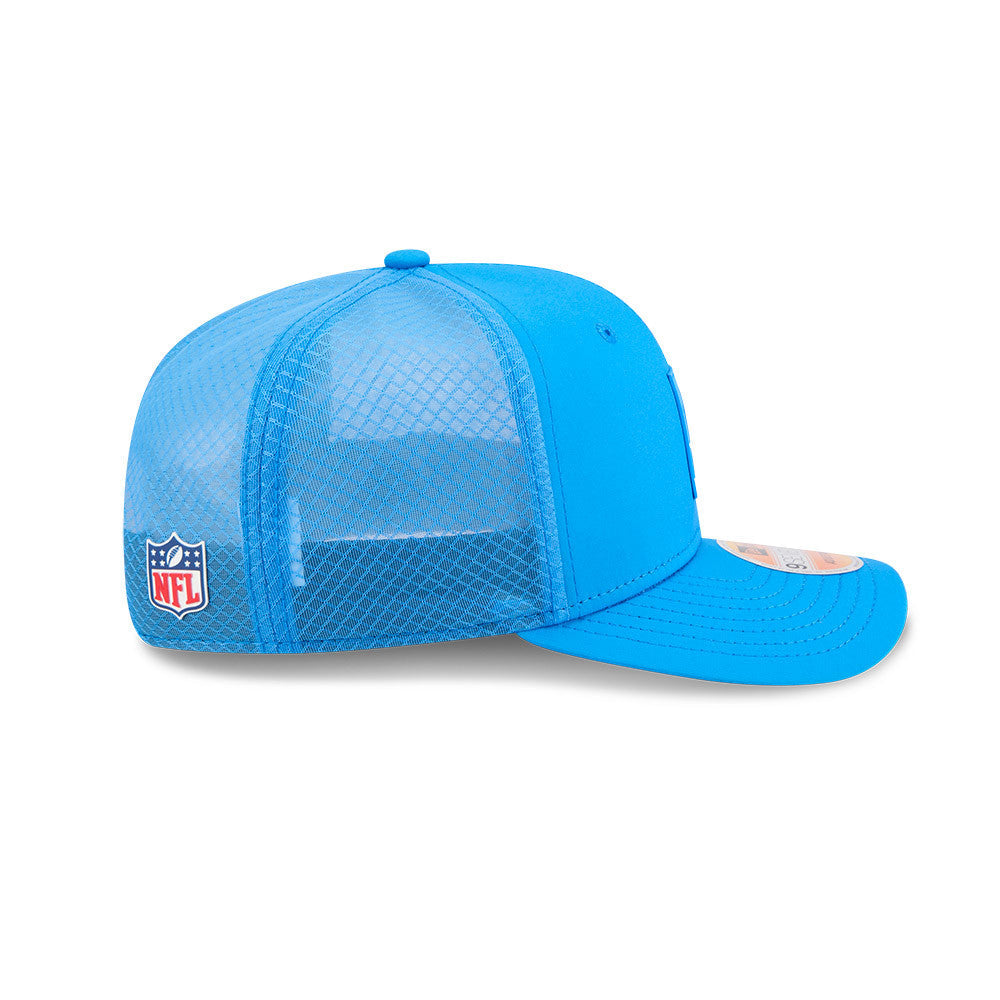 Men's Detroit Lions New Era Blue 2025 NFL Sideline Heat 9SEVENTY Adjustable Hat