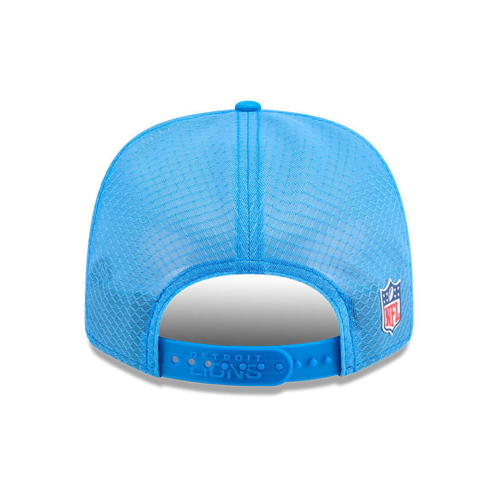 Men's Detroit Lions New Era Blue 2025 NFL Sideline Heat 9SEVENTY Adjustable Hat