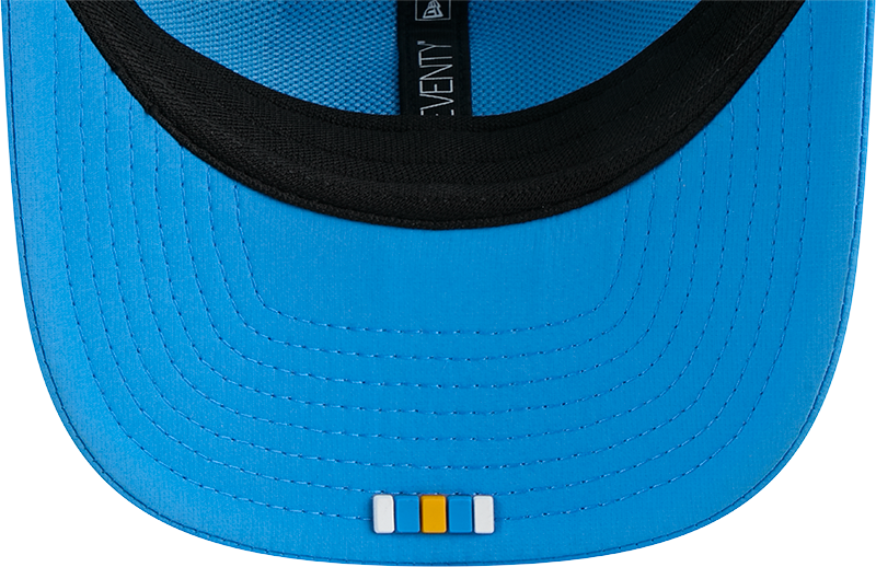 Men's Los Angeles Chargers New Era Blue 2025 Sideline 9SEVENTY Trucker Adjustable Hat