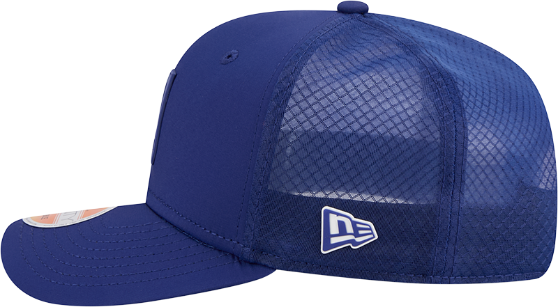 Men's NFL Logo New Era Royal 2025 Sideline 9SEVENTY Trucker Adjustable Hat
