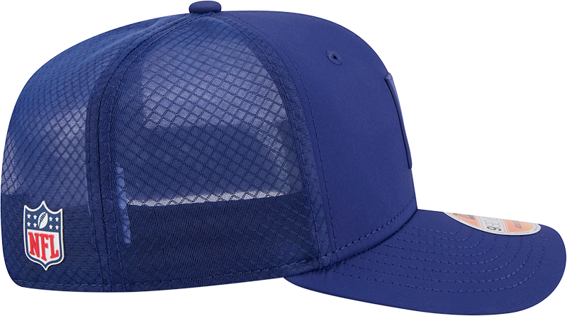 Men's NFL Logo New Era Royal 2025 Sideline 9SEVENTY Trucker Adjustable Hat