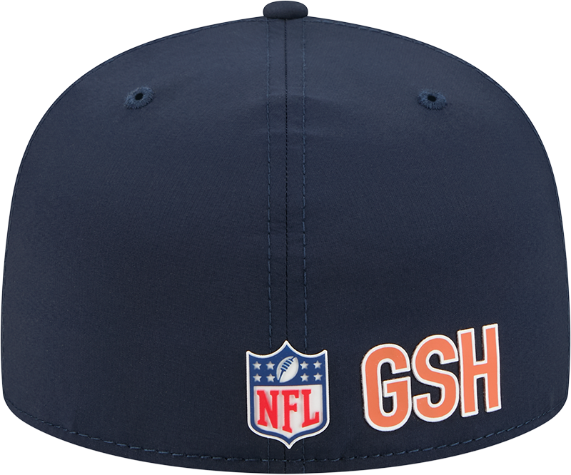 Men's Chicago Bears New Era Navy 2025 Sideline 59FIFTY Fitted Hat