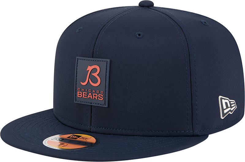 Men's Chicago Bears New Era Navy 2025 Sideline B 59FIFTY Fitted Hat