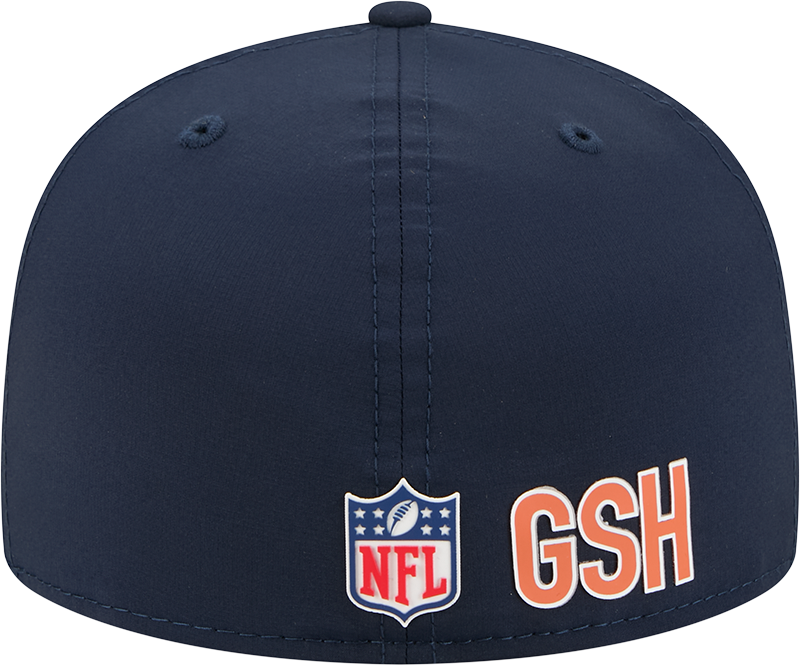 Men's Chicago Bears New Era Navy 2025 Sideline B 59FIFTY Fitted Hat