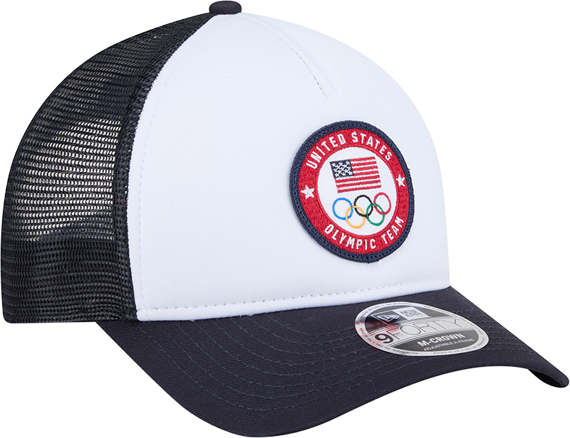 Team USA New Era Olympic 9FORTY A-Frame M-Crown Trucker Adjustable Hat