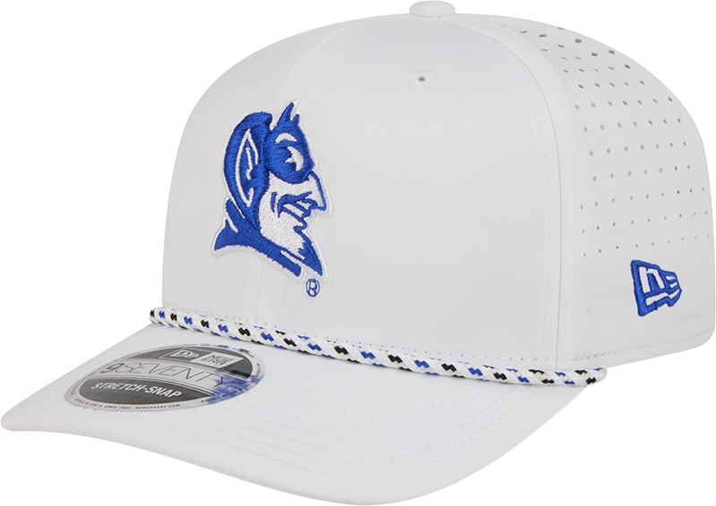 Duke Blue Devils New Era Team White Rope 9SEVENTY Stretch-Snap Adjustable Hat