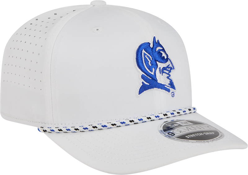 Duke Blue Devils New Era Team White Rope 9SEVENTY Stretch-Snap Adjustable Hat