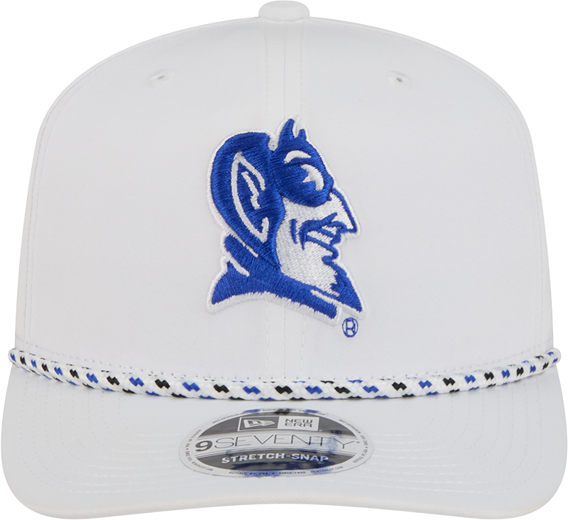 Duke Blue Devils New Era Team White Rope 9SEVENTY Stretch-Snap Adjustable Hat