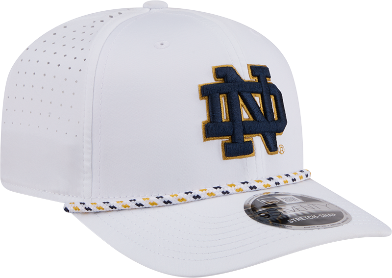 Notre Dame Fighting Irish New Era Team White Rope 9SEVENTY Stretch-Snap Adjustable Hat