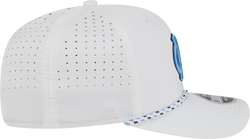 North Carolina Tar Heels New Era Team White Rope 9SEVENTY Stretch-Snap Adjustable Hat