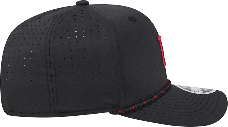 Indiana Hoosiers New Era Black Rope 9SEVENTY Stretch-Snap Adjustable Hat