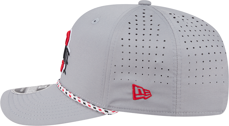 Ohio State Buckeyes New Era Grey Rope 9SEVENTY Stretch-Snap Adjustable Hat