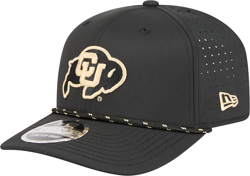 Colorado Buffaloes New Era Black Rope 9SEVENTY Stretch-Snap Adjustable Hat