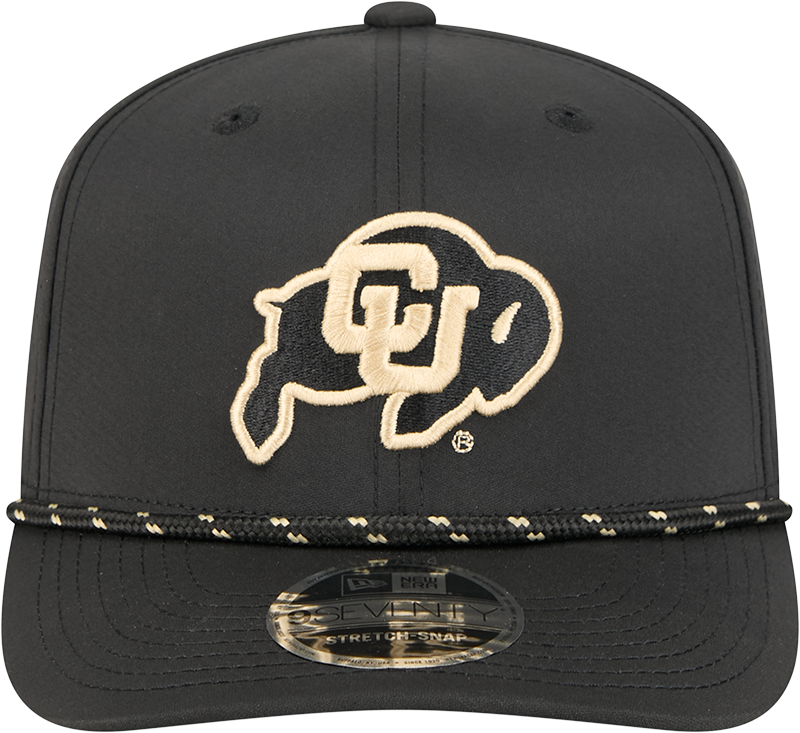 Colorado Buffaloes New Era Black Rope 9SEVENTY Stretch-Snap Adjustable Hat