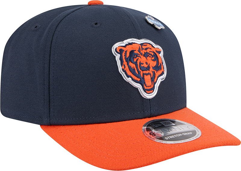 Chicago Bears New Era Navy/Orange 2026 NFL Draft 9SEVENTY Snapback Adjustable Hat