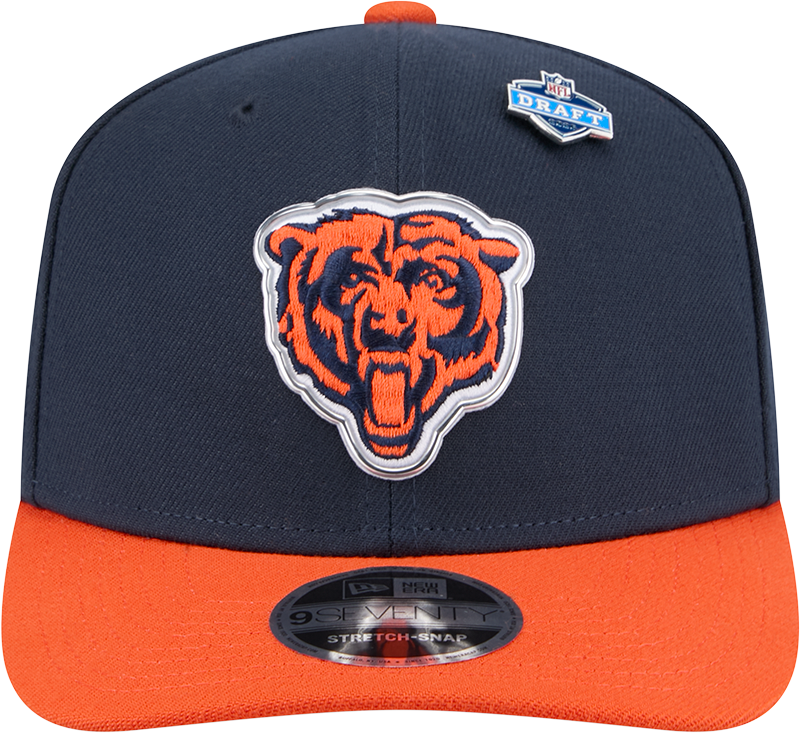 Chicago Bears New Era Navy/Orange 2026 NFL Draft 9SEVENTY Snapback Adjustable Hat