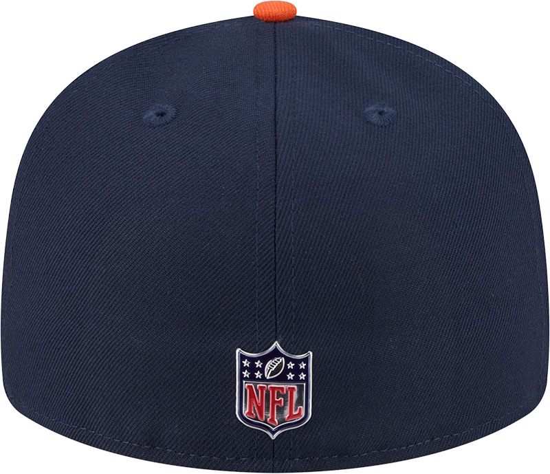 Men's Chicago Bears New Era Navy/Orange 2026 NFL Draft Pre-Curved 59FIFTY Fitted Hat