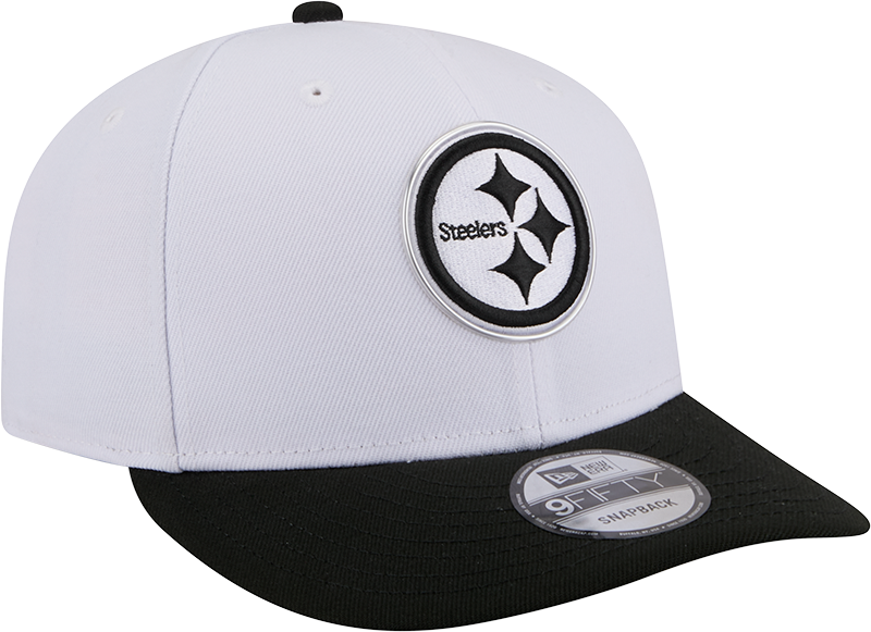 Pittsburgh Steelers New Era White/Black 2026 NFL Draft 9FIFTY Snapback Adjustable Hat