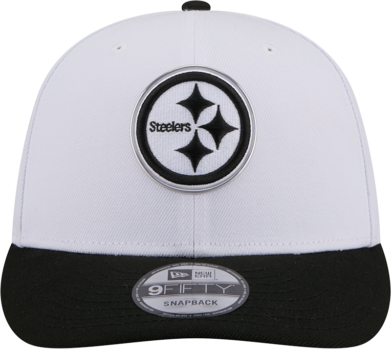 Pittsburgh Steelers New Era White/Black 2026 NFL Draft 9FIFTY Snapback Adjustable Hat