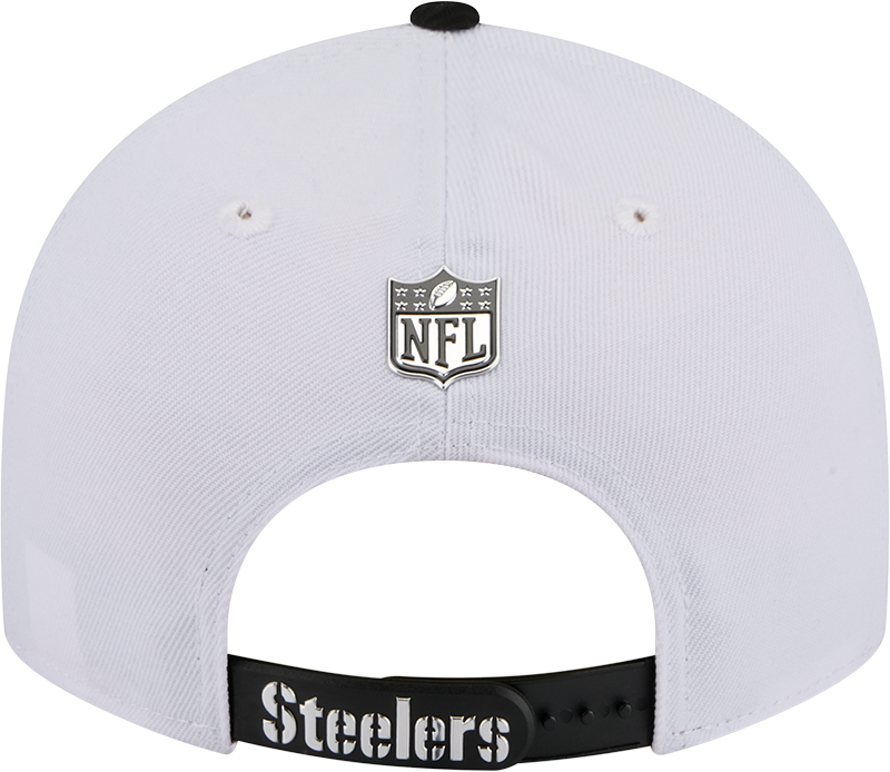 Pittsburgh Steelers New Era White/Black 2026 NFL Draft 9FIFTY Snapback Adjustable Hat