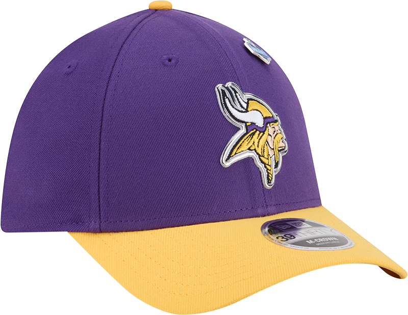 Minnesota Vikings New Era Purple/Yellow 2026 NFL Draft 39THIRTY M-Crown Flex Hat
