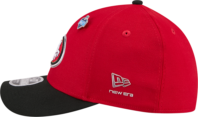 San Francisco 49ers New Era Red/Black 2026 NFL Draft 39THIRTY M-Crown Flex Hat
