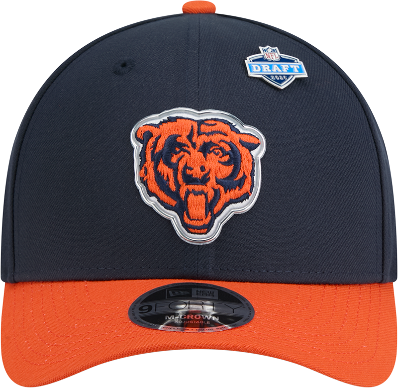 Chicago Bears New Era Navy 2026 NFL Draft 9FORTY M-Crown Snapback Adjustable Hat