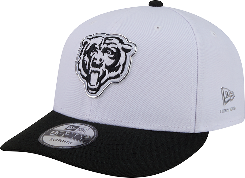 Chicago Bears New Era White/Black 2026 NFL Draft 9FIFTY Snapback Adjustable Hat