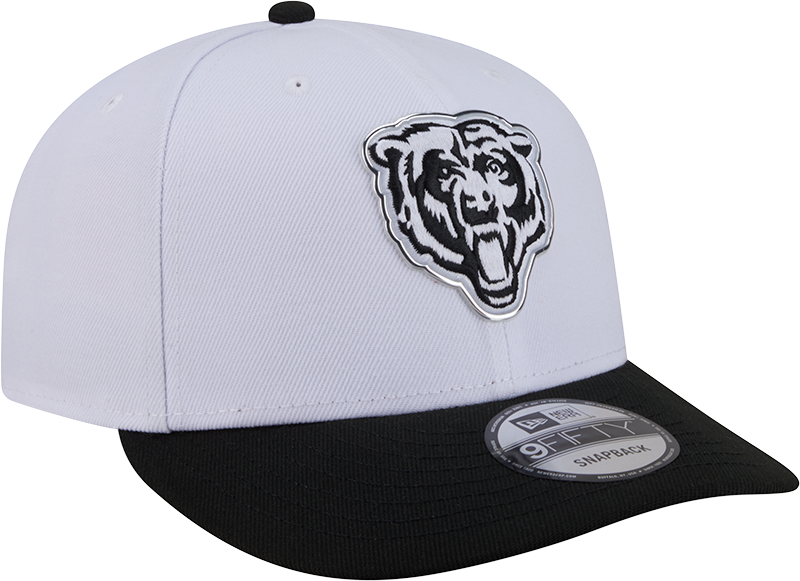 Chicago Bears New Era White/Black 2026 NFL Draft 9FIFTY Snapback Adjustable Hat