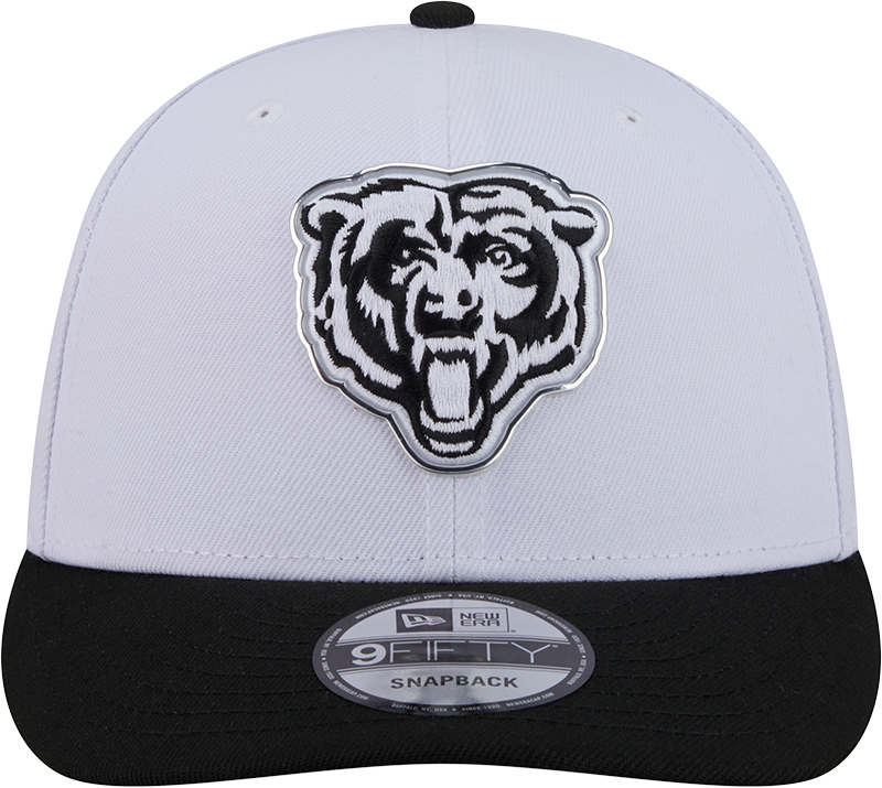 Chicago Bears New Era White/Black 2026 NFL Draft 9FIFTY Snapback Adjustable Hat