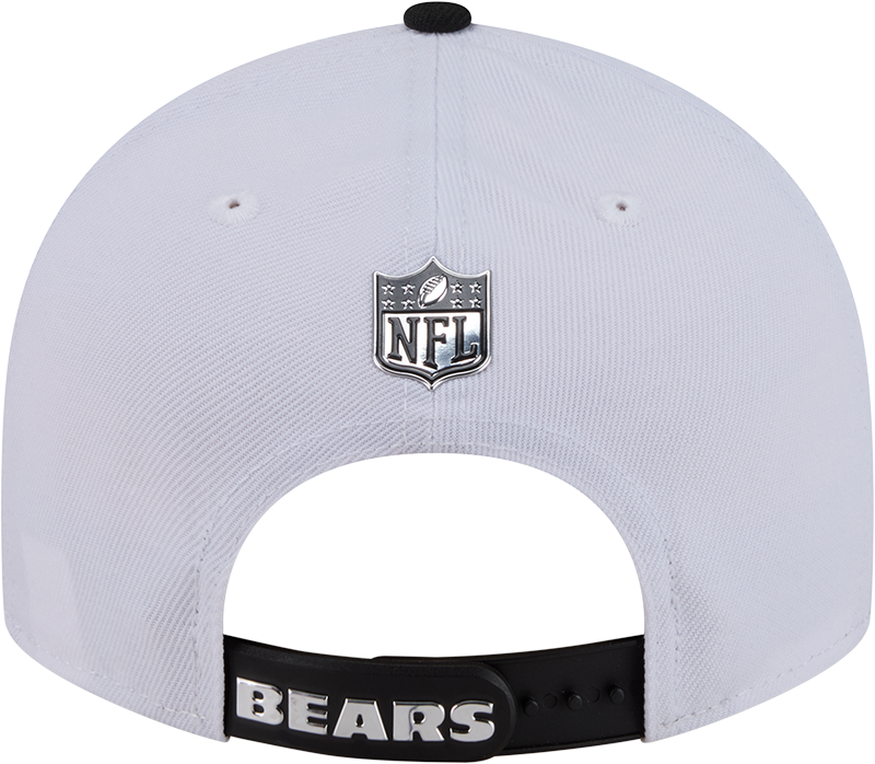 Chicago Bears New Era White/Black 2026 NFL Draft 9FIFTY Snapback Adjustable Hat