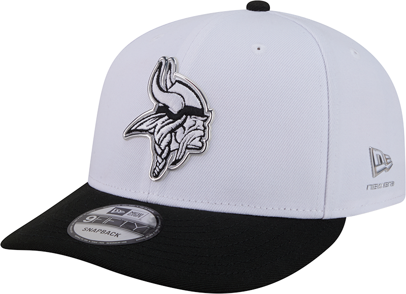 Minnesota Vikings New Era White/Black 2026 NFL Draft 9FIFTY Snapback Adjustable Hat