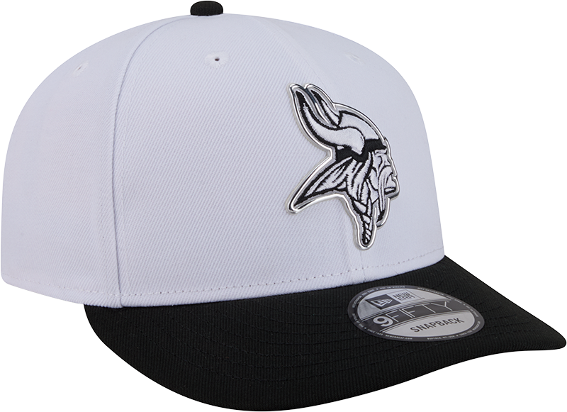 Minnesota Vikings New Era White/Black 2026 NFL Draft 9FIFTY Snapback Adjustable Hat