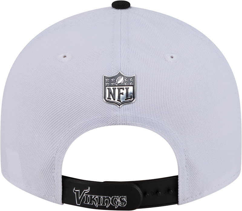 Minnesota Vikings New Era White/Black 2026 NFL Draft 9FIFTY Snapback Adjustable Hat