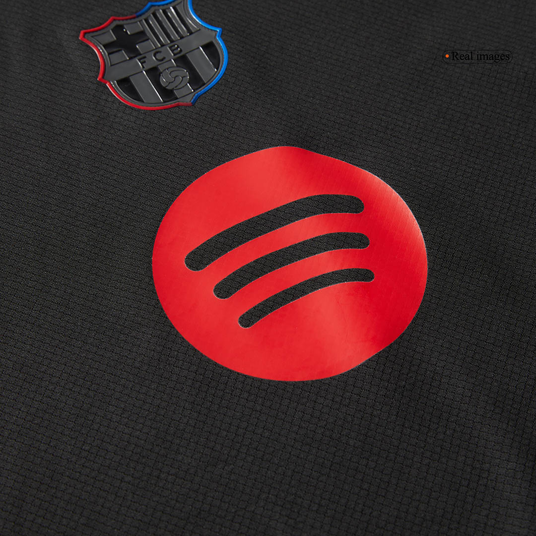 Kids Barcelona Custom Away Football Kits 2024/25 - Spotify Logo Without Text
