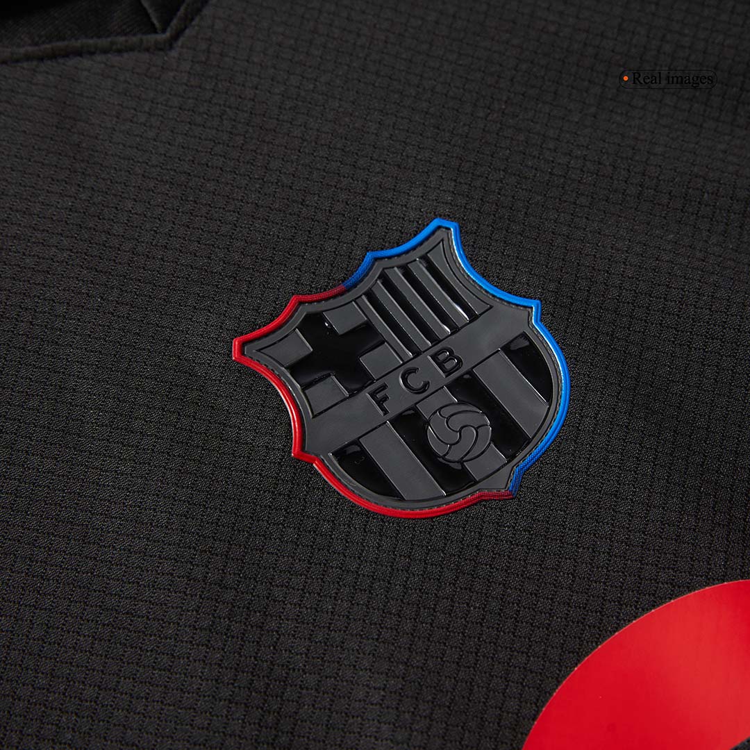 Kids Barcelona Custom Away Football Kits 2024/25 - Spotify Logo Without Text