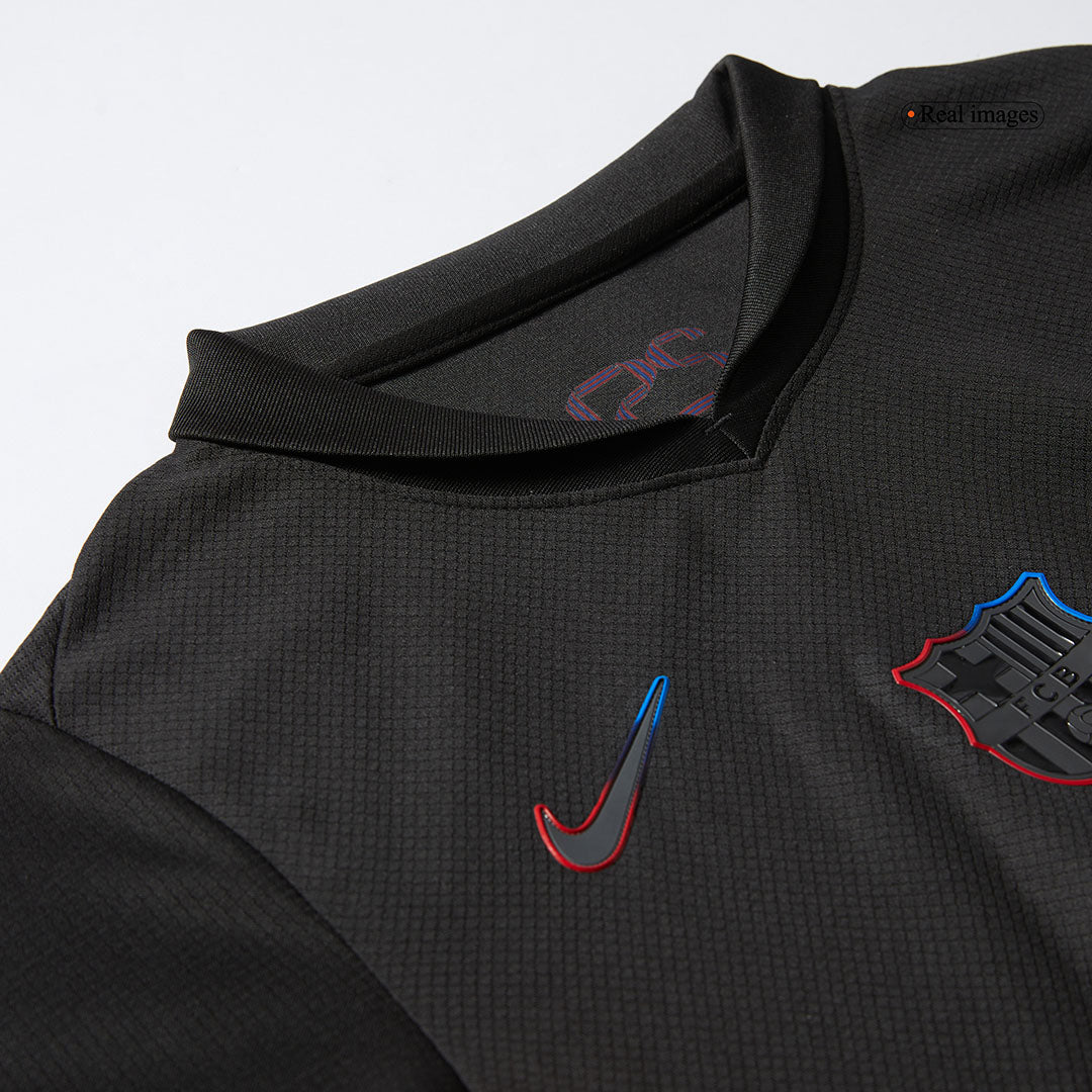 Kids Barcelona Custom Away Football Kits 2024/25 - Spotify Logo Without Text