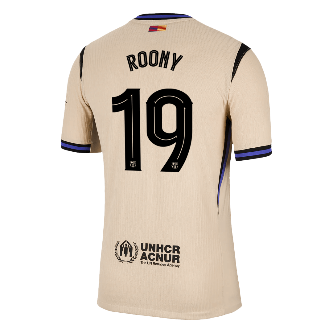 Player Version ROONY #19 Barcelona Away Football Shirt 2025/26