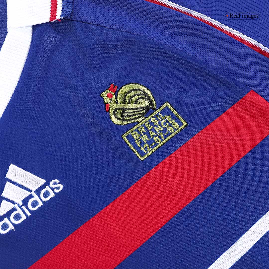 Retro HENRY #12 1998 France Home Football Shirt