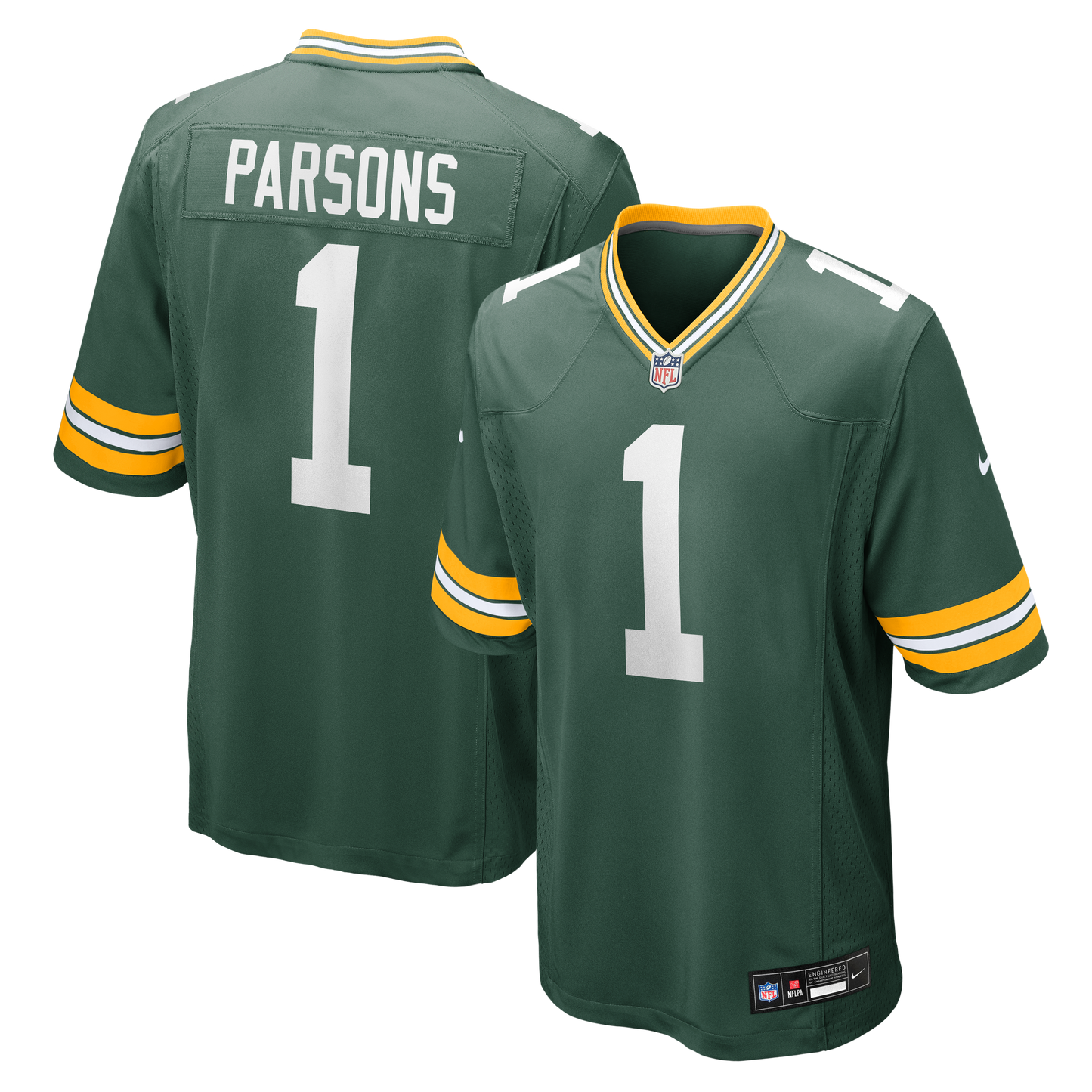 Men's Green Bay Packers Micah Parsons Nike Green Player Game Jersey