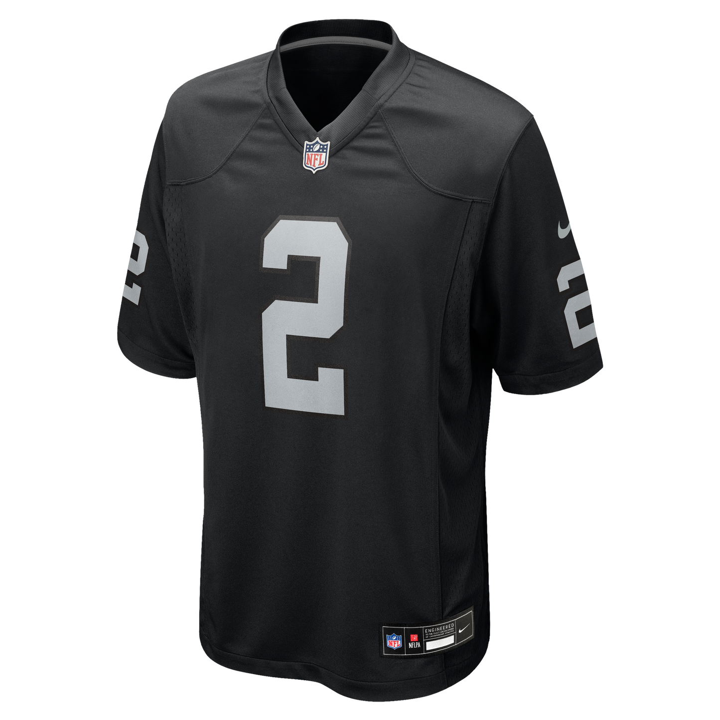 Men's Ashton Jeanty Las Vegas Raiders Nike Black Replica Game Jersey