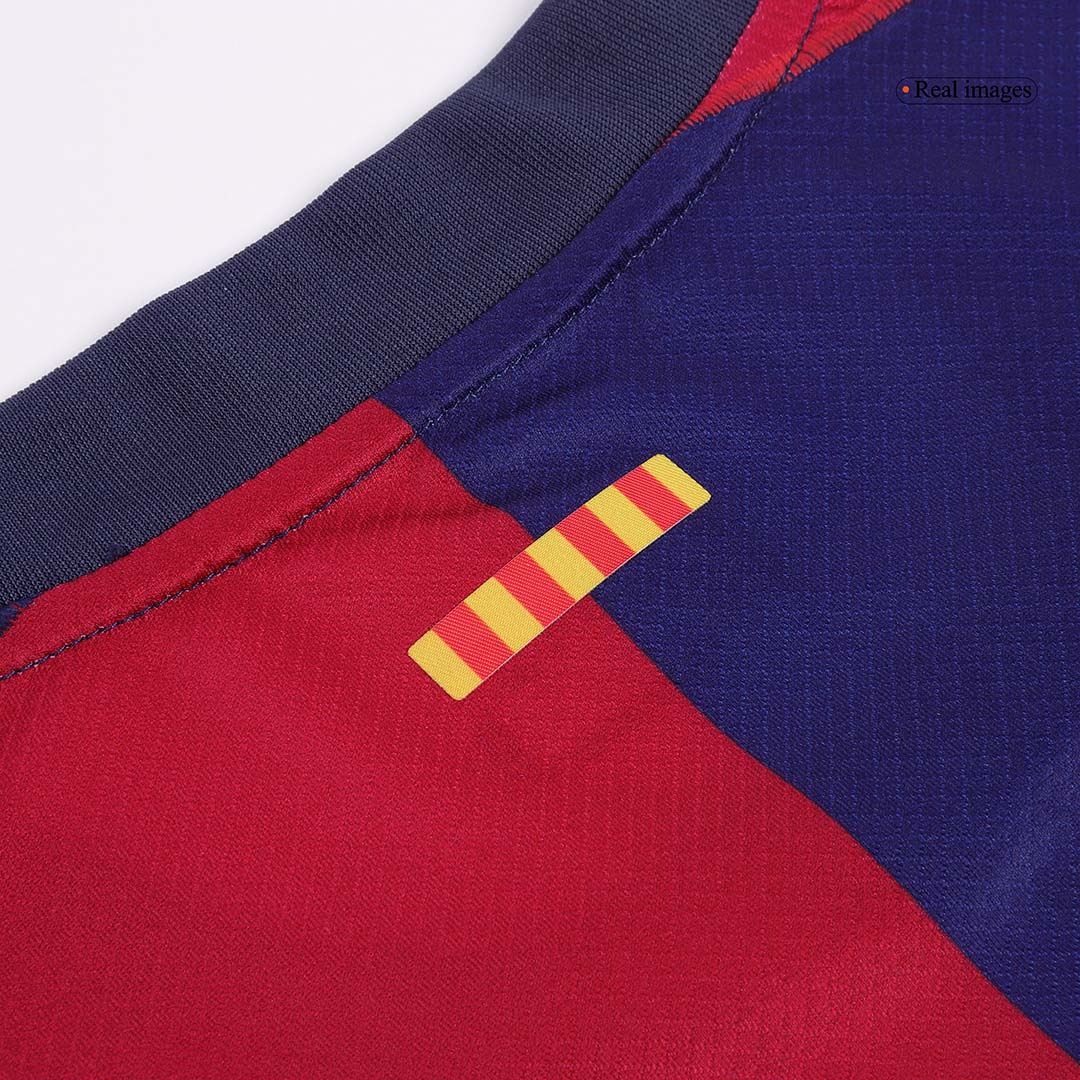 F.DE JONG #21 Barcelona Home Football Shirt 2024/25 - Spotify Logo Without Text
