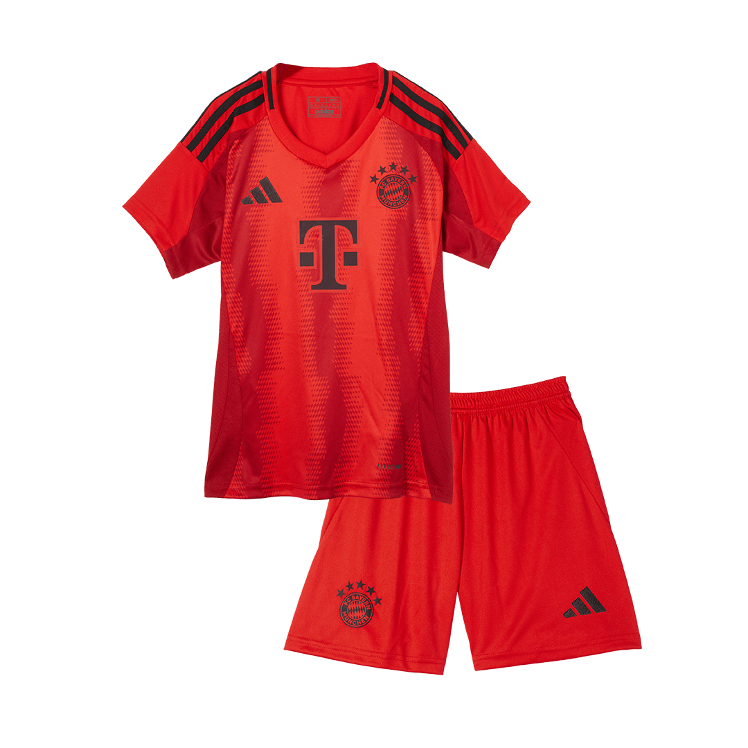 Kid's Bayern Munich Home Football Shirt Kit(Jersey+Shorts) Red