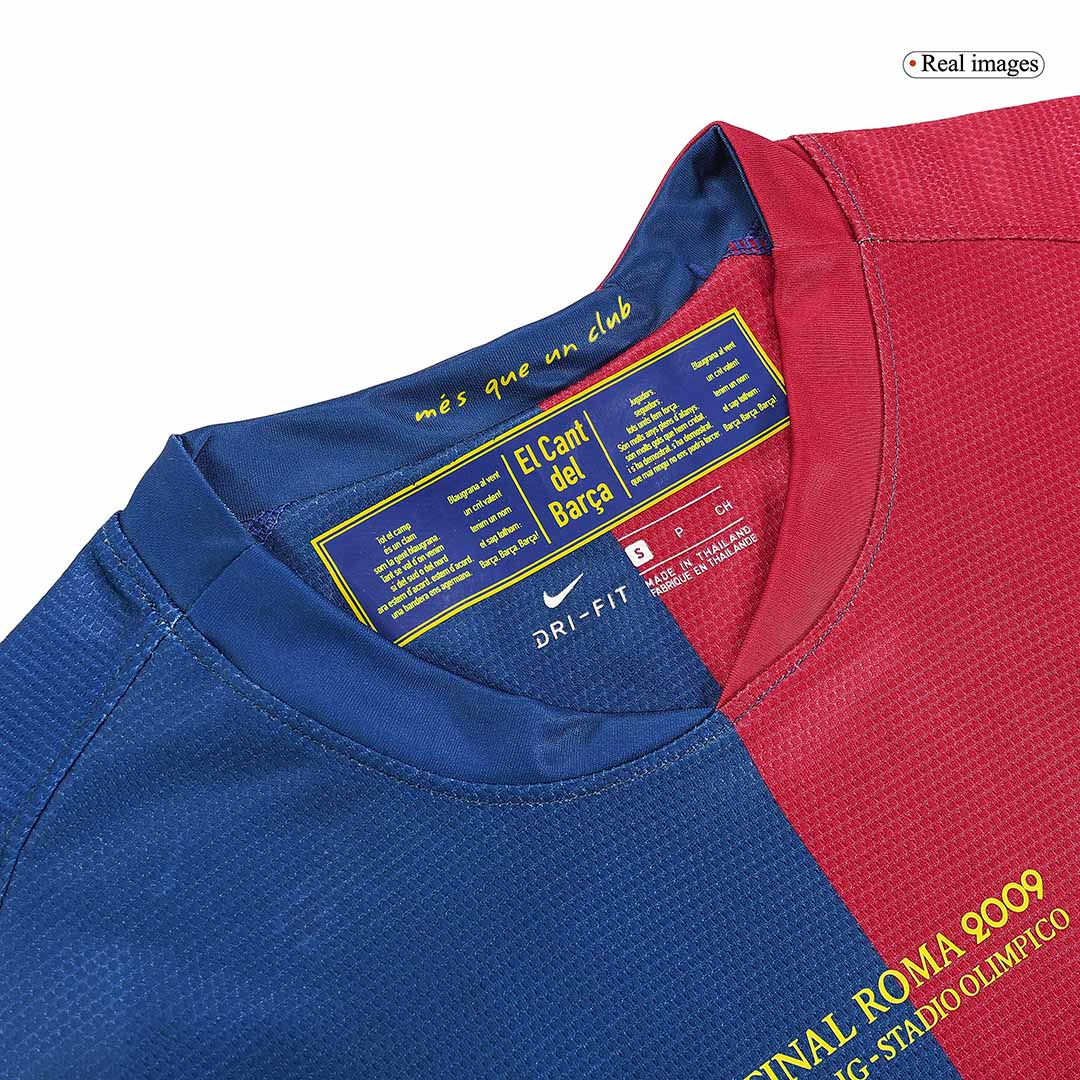 Retro 2008/09 Barcelona Home Football Shirt - UCL Final