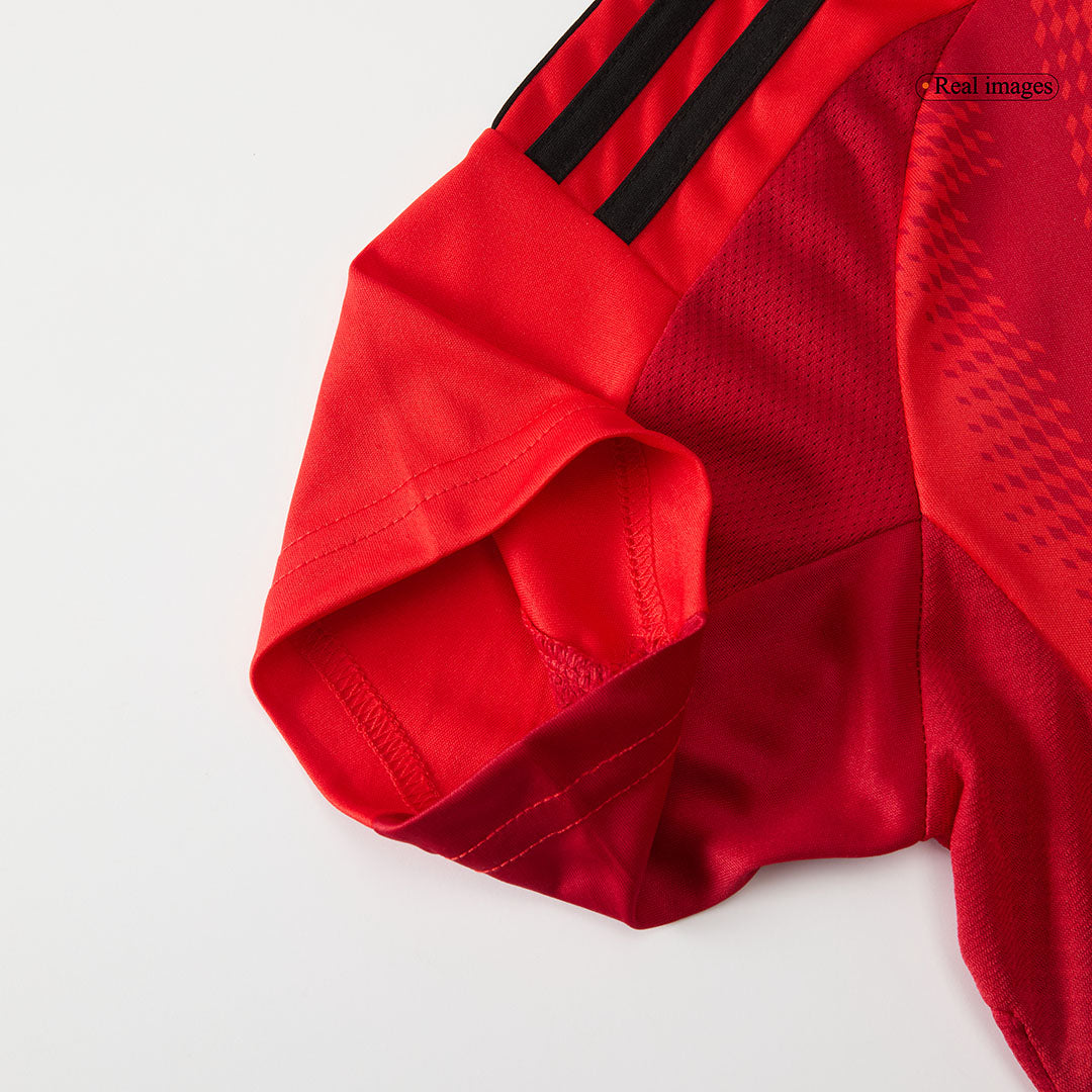 Kid's Bayern Munich Home Football Shirt Kit(Jersey+Shorts+Socks) Red
